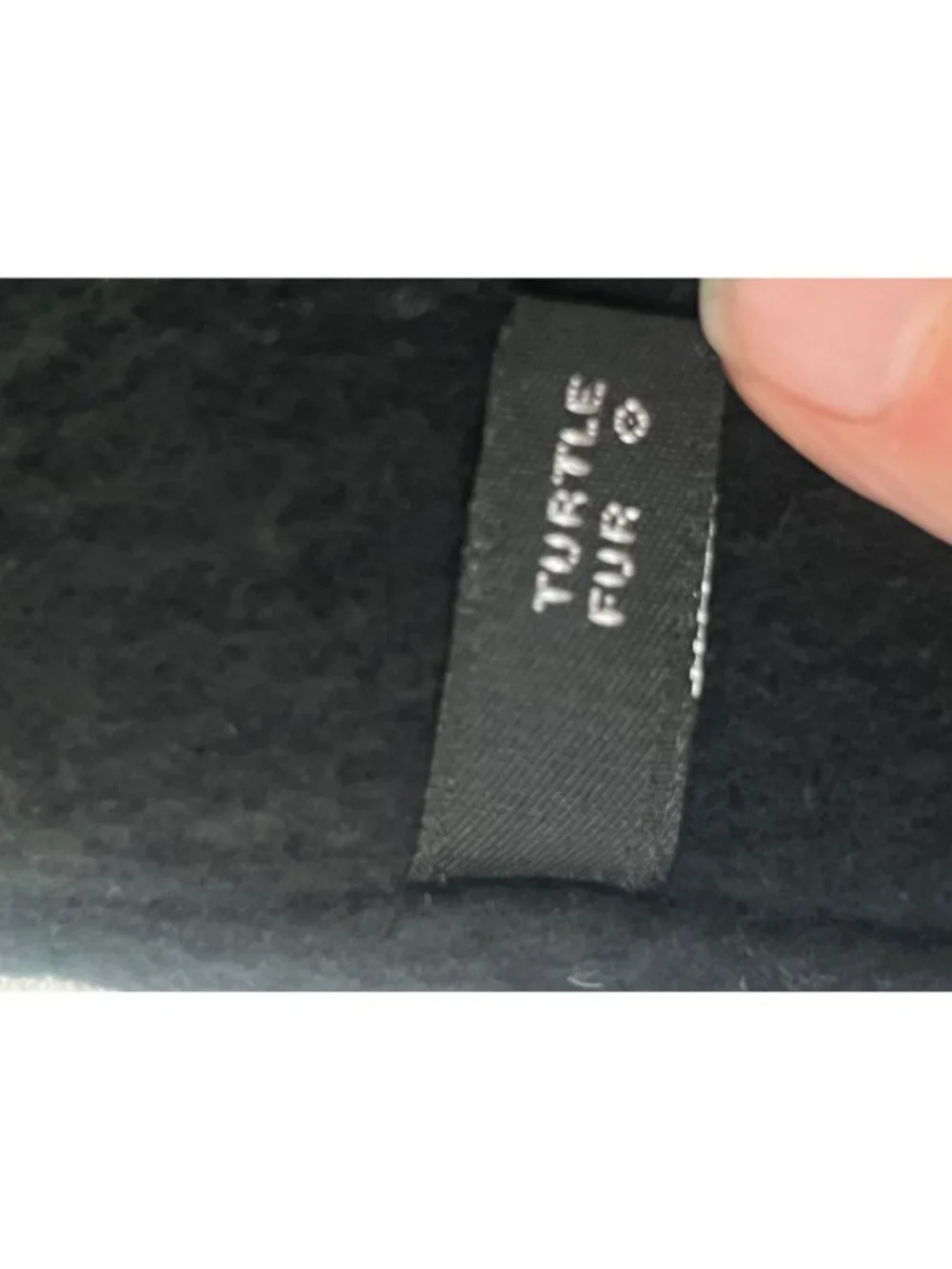 Turtle Fur Original Fleece Neck Warmer Gaiter Black Winter Ski Scarf One Size